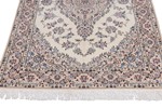 5ft 160cm beige silk nain persian rug