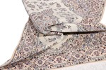 5ft 160cm beige silk nain persian rug