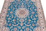 5ft 150cm silk nain persian carpet
