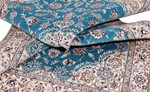 5ft 150cm silk nain persian carpet