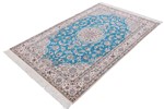 5ft 150cm silk nain persian carpet