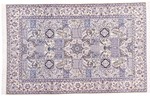 8x5 handmade silk nain persian rug