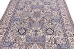 8x5 handmade silk nain persian rug