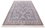8x5 handmade silk nain persian rug