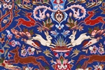 handmade silk esfahan persian carpet