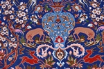handmade silk esfahan persian carpet