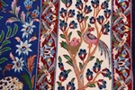 handmade silk esfahan persian carpet