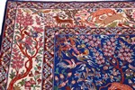 handmade silk esfahan persian carpet