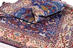 handmade silk esfahan persian carpet