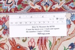 handmade silk esfahan persian carpet