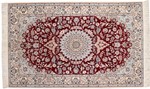 6ft 180cm silk nain persian carpet