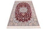 6ft 180cm silk nain persian carpet
