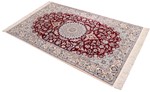 6ft 180cm silk nain persian carpet