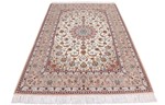 7ft 5ft silk isfahan carpet