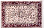 fine silk esfahan persian carpet