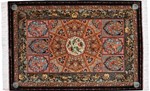 unique 6x4 silk qum persian rug rare design