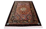 unique 6x4 silk qum persian rug rare design