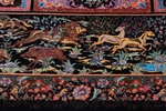 unique 6x4 silk qum persian rug rare design