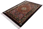 unique 6x4 silk qum persian rug rare design