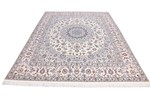 10ft 8ft 6lah blue silk nain rug