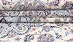 10ft 8ft 6lah blue silk nain rug