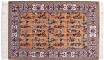 7x4 dardashti signed silk isfahan rug