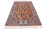 7x4 dardashti signed silk isfahan rug