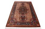 signature 6x4 silk qum persian rug rare design