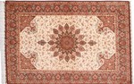signed 6x4 qom silk persian carpet