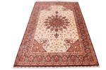 signed 6x4 qom silk persian carpet