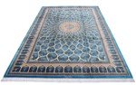 roomsize gonbad qum silk persian carpet