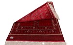2 sided turkmen uzbek silk carpet