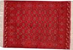 2 sided turkmen uzbek silk carpet