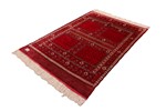 2 sided turkmen uzbek silk carpet