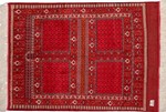 2 sided turkmen uzbek silk carpet