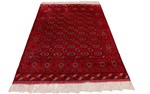 2 sided turkmen uzbek silk carpet