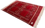 2 sided turkmen uzbek silk carpet