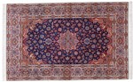 handmade silk esfahan persian carpet