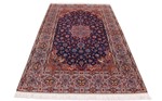 handmade silk esfahan persian carpet