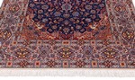handmade silk esfahan persian carpet