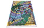 glamour silk qum persian rug