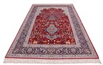 large mehrab silk isfahan rug