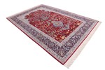 large mehrab silk isfahan rug