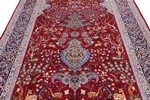 large mehrab silk isfahan rug