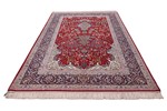 large mehrab silk isfahan rug