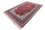 large mehrab silk isfahan rug