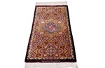silk qum persian carpet 900kpsi signed