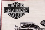 framed harley davidson motorcycle hereke silk carpet