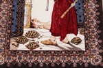 osman hamdi bey tortoise trainer hereke silk carpet