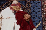 osman hamdi bey tortoise trainer hereke silk carpet
